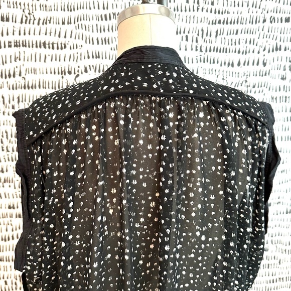Rebecca Taylor Sheer Sleeveless Blouse. Lovely Details! Size 12. - Picture 9 of 9